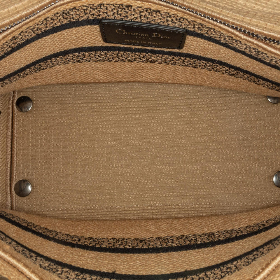 Dior Medium Canvas Jute Embroidered Lady D Lite (SHG-n0q8oJ)