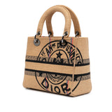 Dior Medium Canvas Jute Embroidered Lady D Lite (SHG-n0q8oJ)
