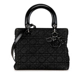 Dior Medium Denim Cannage Lady Dior (SHG-1ANWVA)