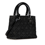 Dior Medium Denim Cannage Lady Dior (SHG-1ANWVA)