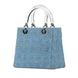 Dior Medium Denim Cannage Lady Dior
