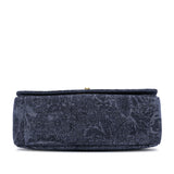 Dior Medium Denim Floral Caro Bag