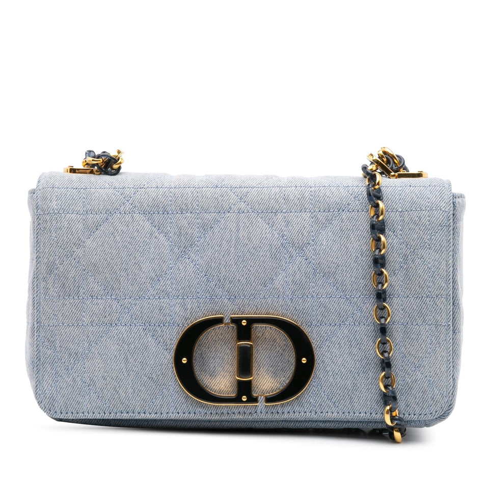 Dior Medium Denim Macrocannage Caro Bag