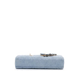 Dior Medium Denim Macrocannage Lady D Joy Satchel