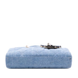 Dior Medium Denim Macrocannage Lady D Joy Satchel