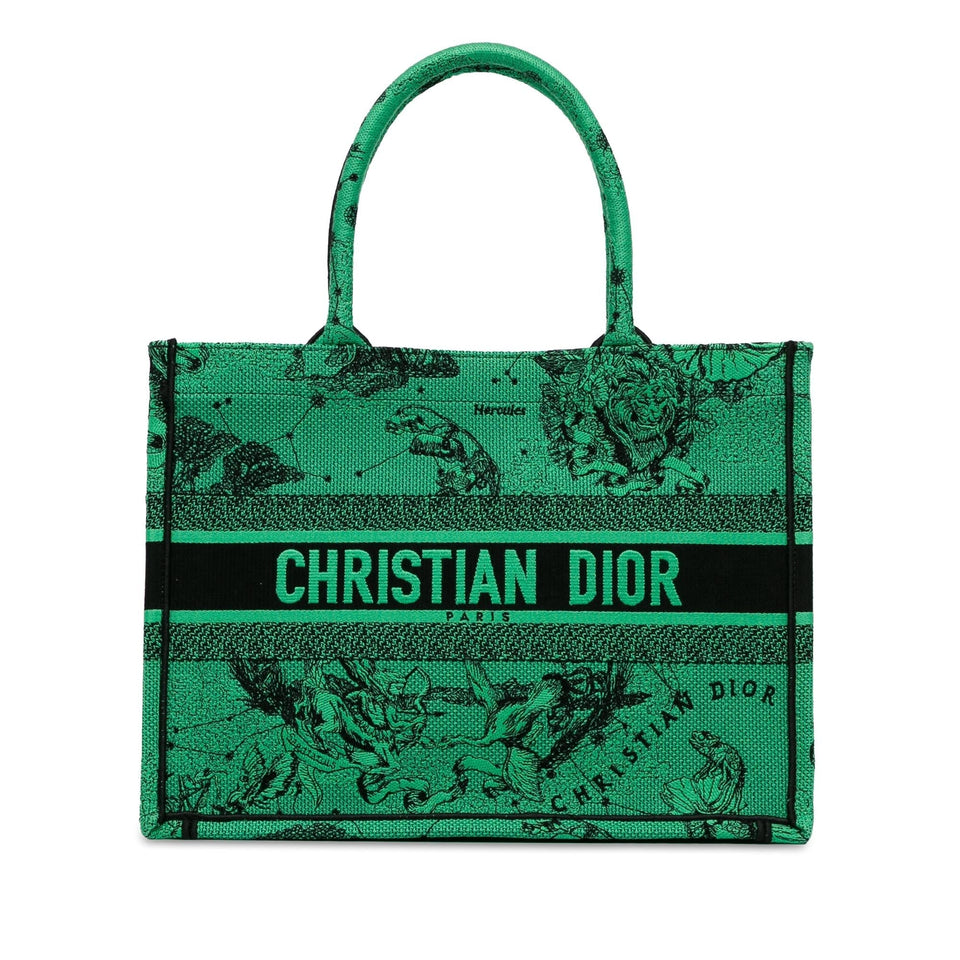 Dior Medium Embroidered Canvas Book Tote (SHG-zoAytt)
