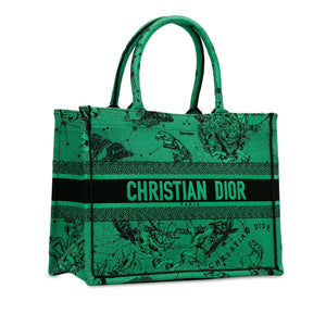 Dior Medium Embroidered Canvas Book Tote