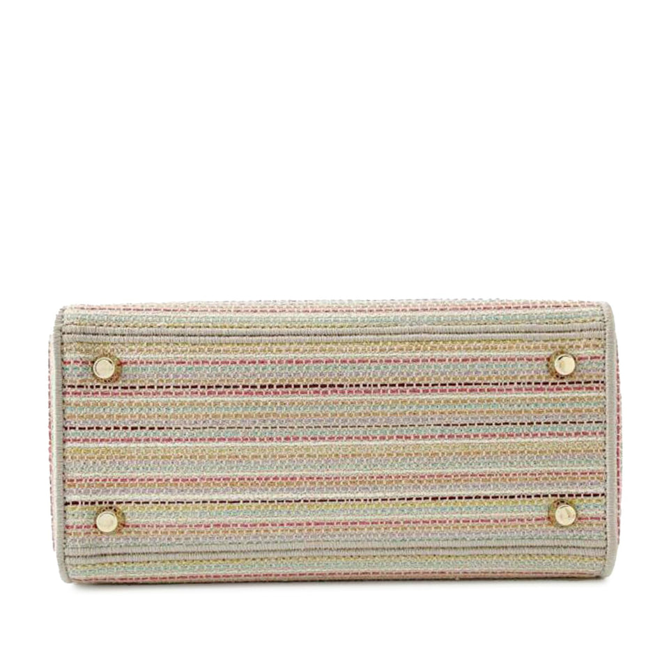 Dior Medium Embroidered Canvas Lady D-Lite (SHG-fmX9eY)
