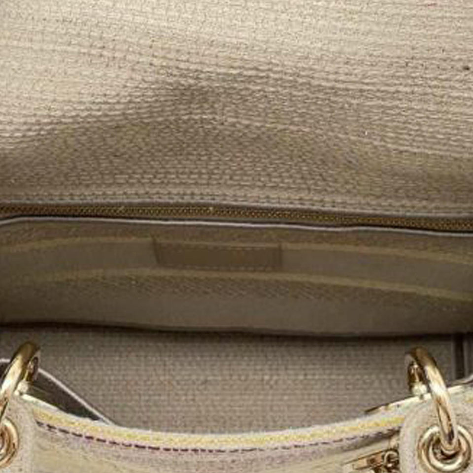 Dior Medium Embroidered Canvas Lady D-Lite (SHG-fmX9eY)
