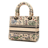 Dior Medium Embroidered Canvas Lady D Lite