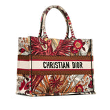 Dior Medium Embroidered Canvas Phoenix Book Tote (SHG-w6LiAS)
