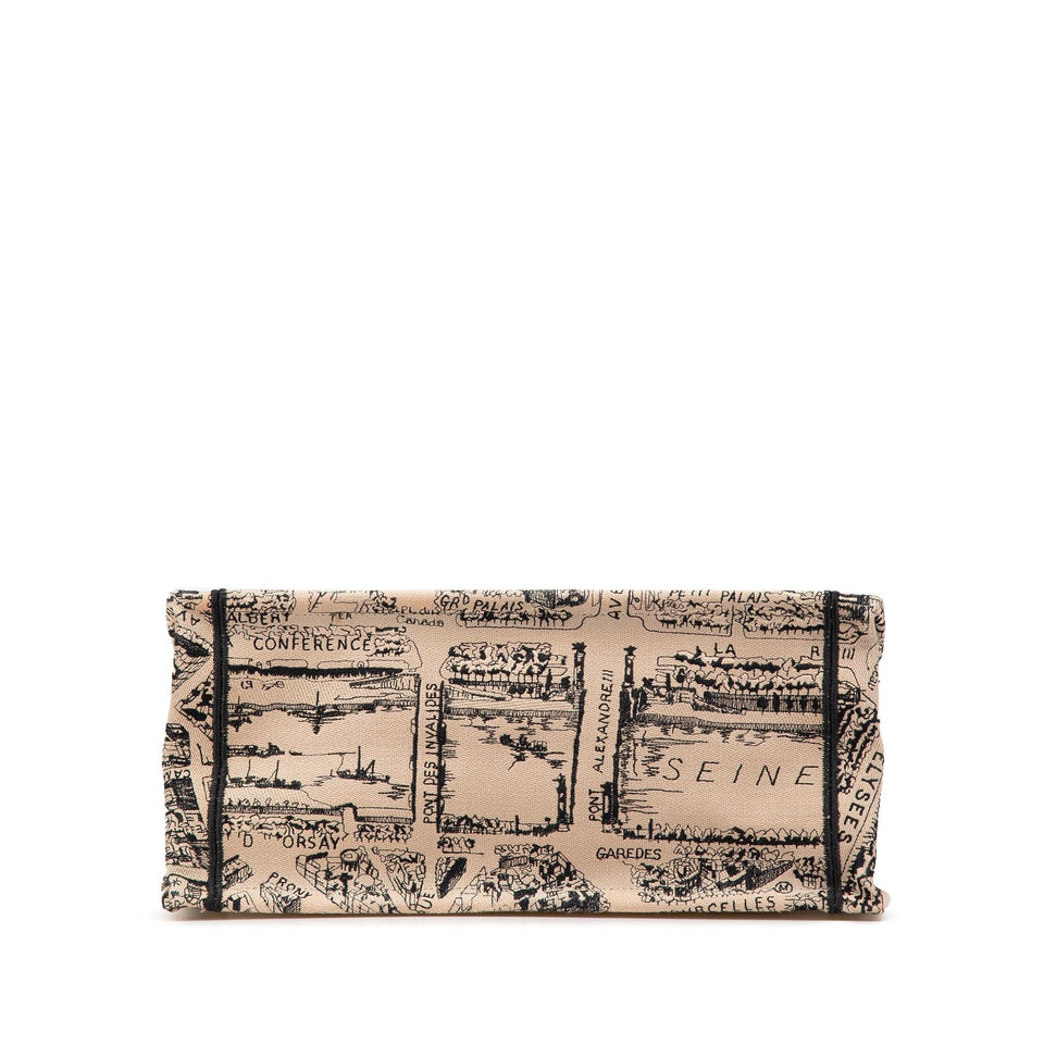 Dior Medium Embroidered Canvas Plan de Paris Book Tote