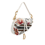 Dior Medium Embroidered Floral Saddle (SHG-E6zsDH)