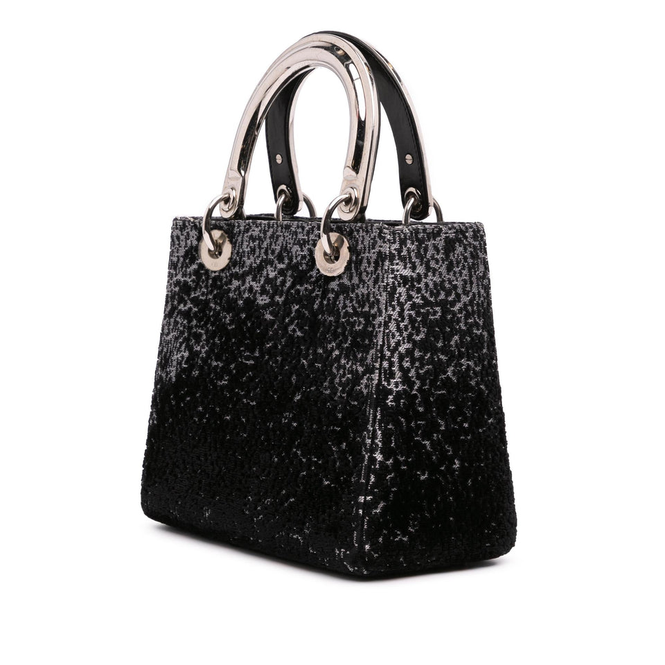 Dior Medium Fabric Lame Lady Dior