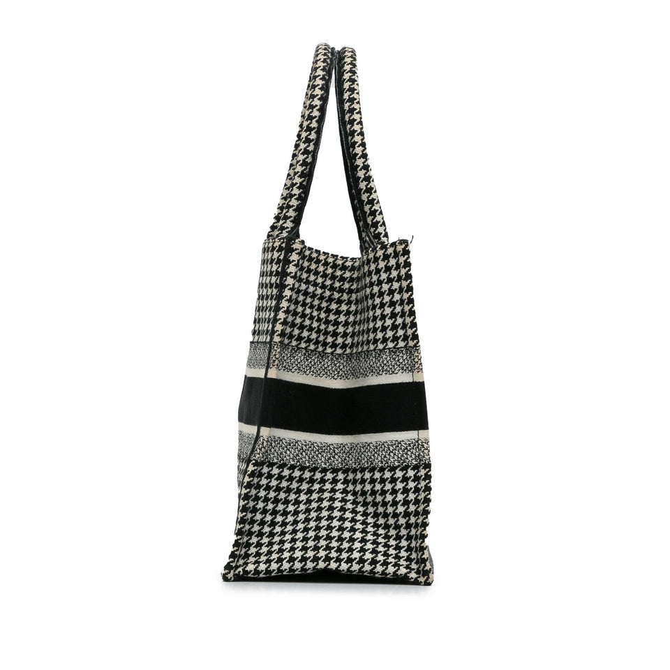Dior Medium Houndstooth Book Tote (SHG-pPdPtp)