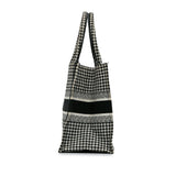 Dior Medium Houndstooth Book Tote (SHG-pPdPtp)