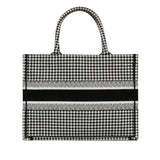 Dior Medium Houndstooth Book Tote (SHG-LsZQ4L)