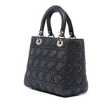 Dior Medium Iridescent Lambskin Cannage Lady Dior