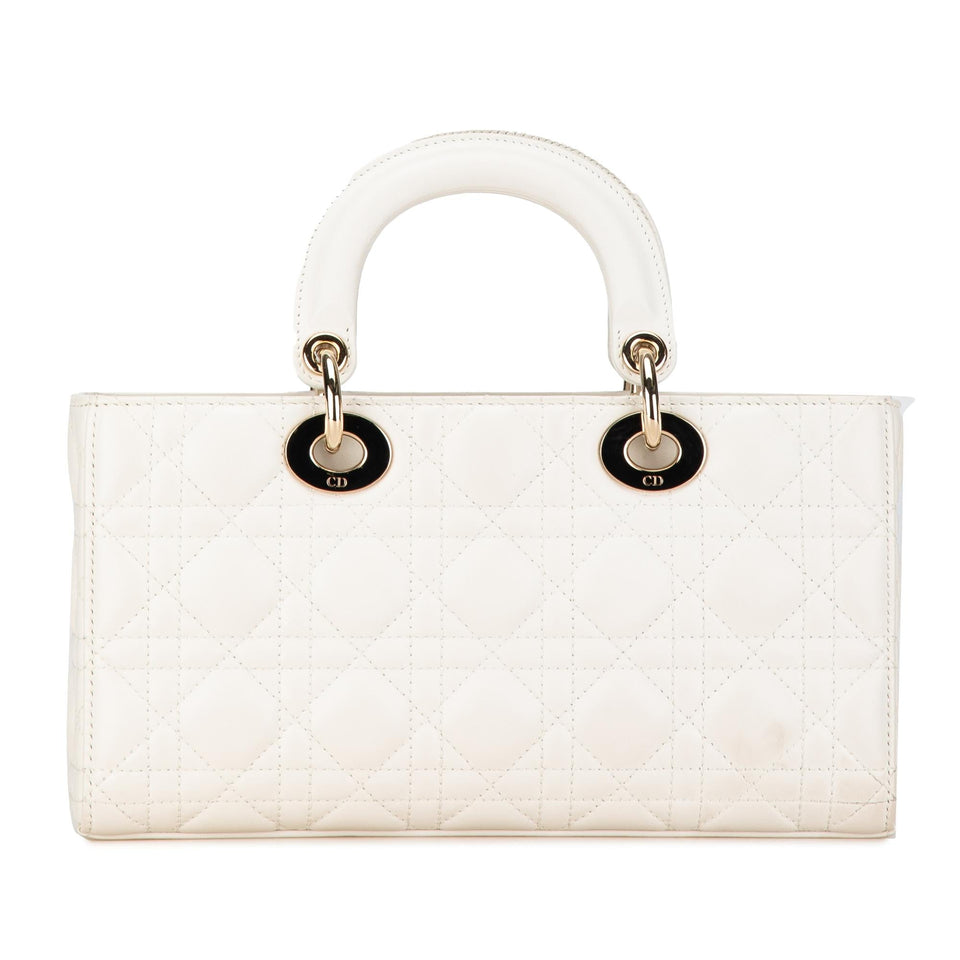 Dior Medium Lambskin Cannage Lady D-Joy