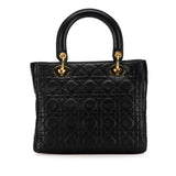 Dior Medium Lambskin Cannage Lady Dior (SHG-FDMEKC)