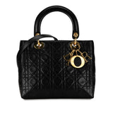 Dior Medium Lambskin Cannage Lady Dior (SHG-4cOwrI)