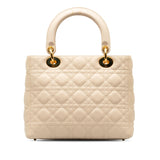 Dior Medium Lambskin Cannage Lady Dior (SHG-RySsWI)