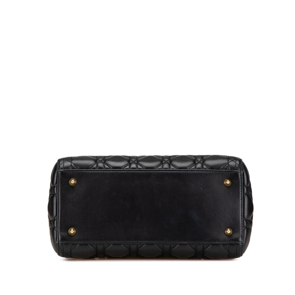 Dior Medium Lambskin Cannage Lady Dior