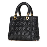 Dior Medium Lambskin Cannage Lady Dior