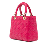 Dior Medium Lambskin Cannage Lady Dior