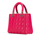 Dior Medium Lambskin Cannage Lady Dior