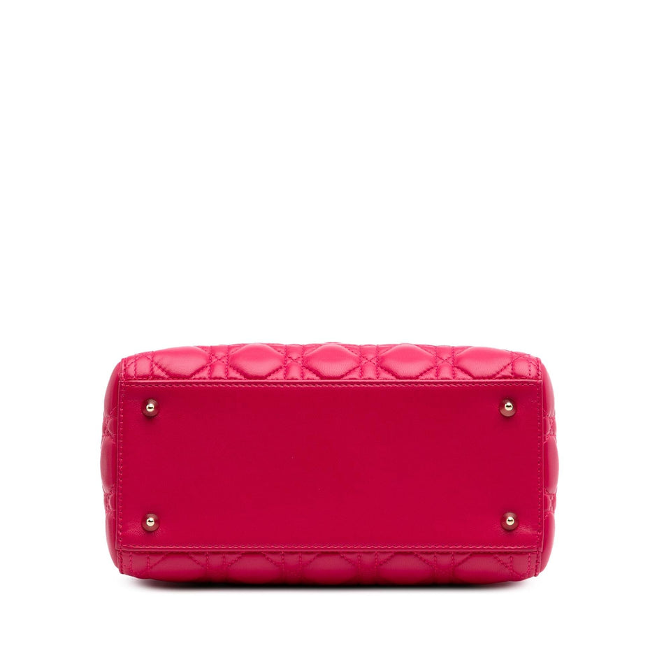 Dior Medium Lambskin Cannage Lady Dior