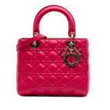 Dior Medium Lambskin Cannage Lady Dior