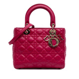 Dior Medium Lambskin Cannage Lady Dior