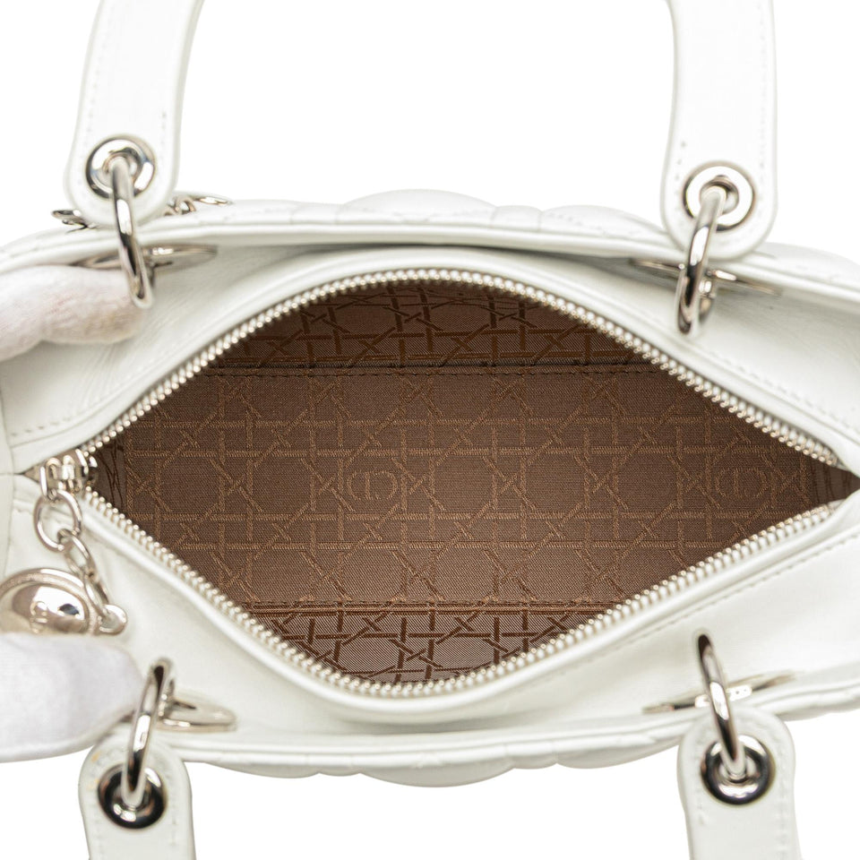 Dior Medium Lambskin Cannage Lady Dior