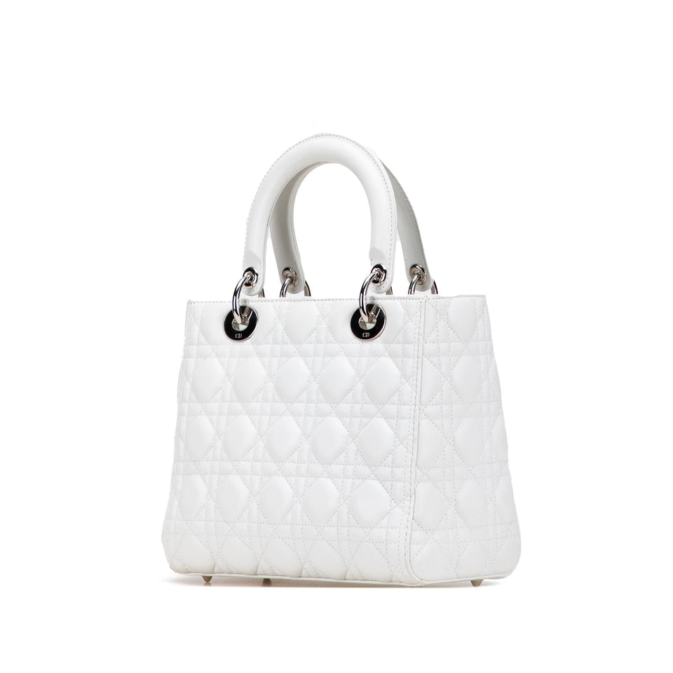 Dior Medium Lambskin Cannage Lady Dior