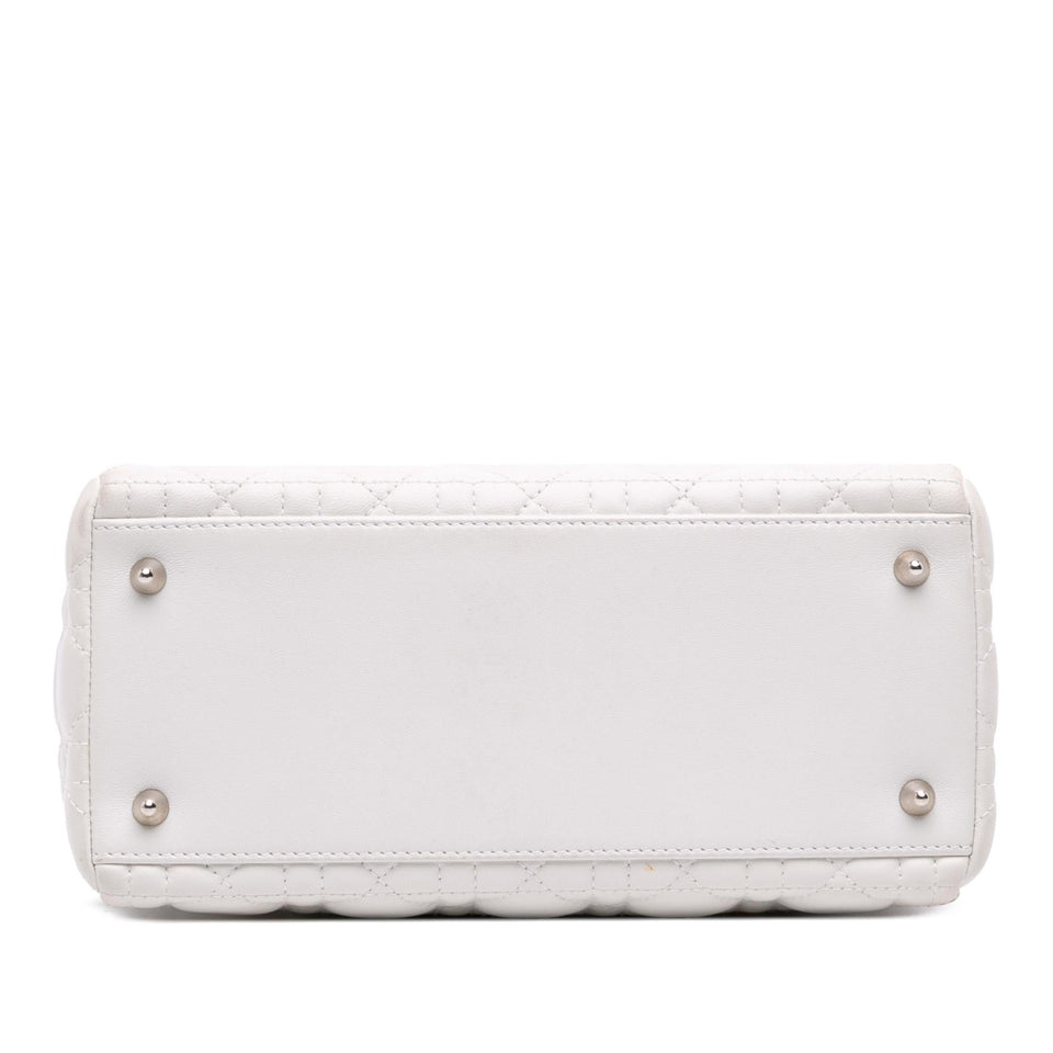 Dior Medium Lambskin Cannage Lady Dior