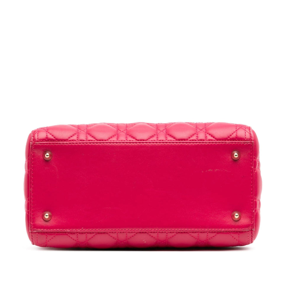Dior Medium Lambskin Cannage Lady Dior