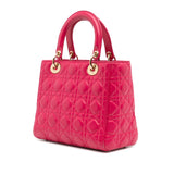 Dior Medium Lambskin Cannage Lady Dior