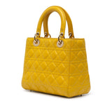 Dior Medium Lambskin Cannage Lady Dior