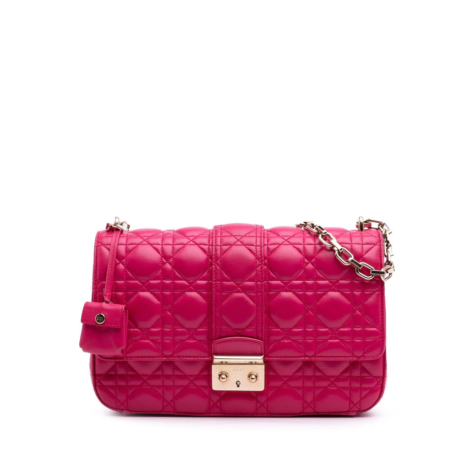 Dior Medium Lambskin Cannage Miss Dior Flap
