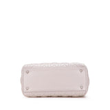 Dior Medium Lambskin Cannage Ruffle Trim Lady Dior