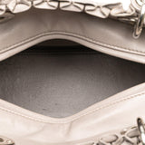 Dior Medium Lambskin Cannage Ruffle Trim Lady Dior