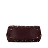 Dior Medium Lambskin Cannage Studded Supple Lady Dior (SHG-DSgsrk)