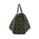 Dior Medium Lambskin Cannage Studded Supple Lady Dior (SHG-7OhNYd)