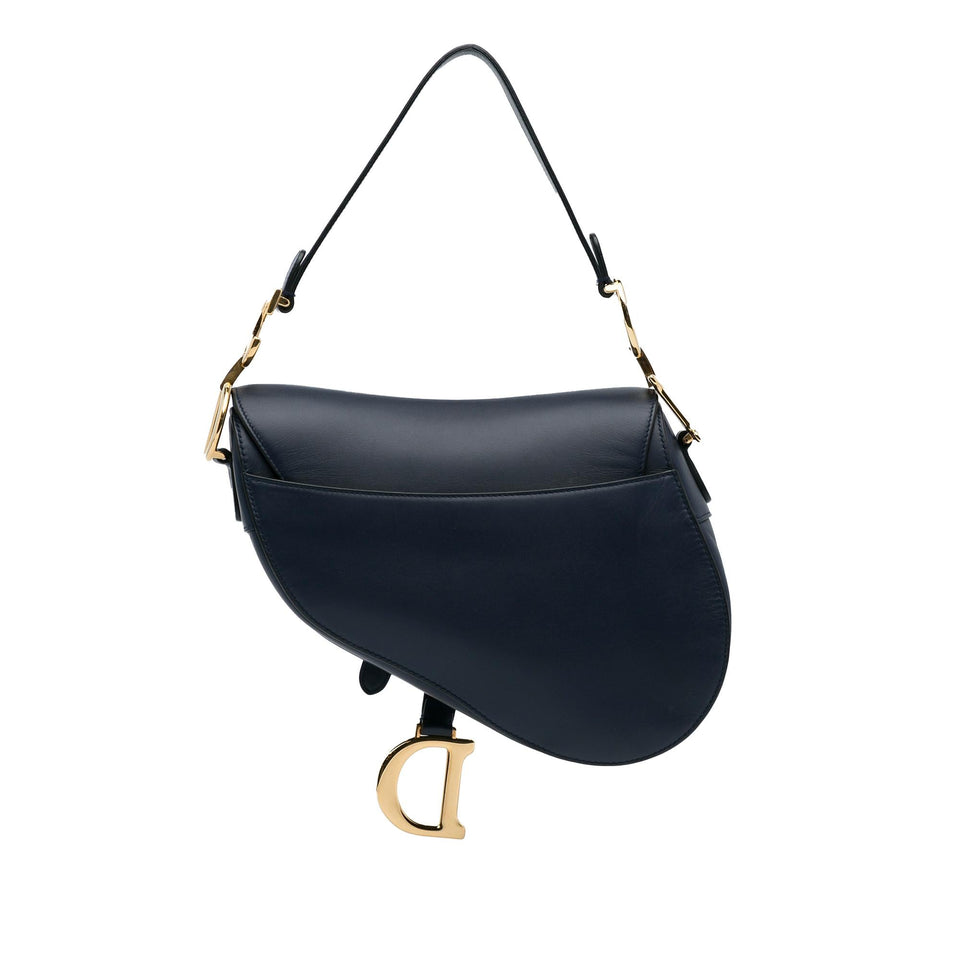Dior Medium Leather Saddle Bag (SHG-cbSl9t)