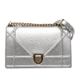 Dior Medium Metallic Ceramic Effect Deerskin Diorama Flap