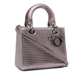 Dior Medium Metallic Microcannage Lady Dior (SHG-rFTqIT)