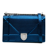 Dior Medium Metallic Patent Microcannage Diorama Crossbody