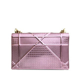 Dior Medium Metallic Patent Microcannage Diorama (SHG-7Dt5Sh)