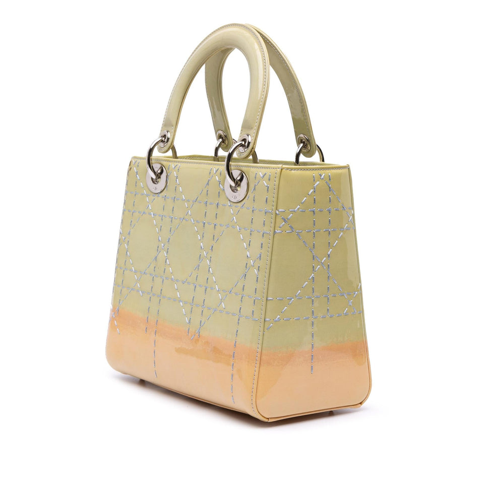 Dior Medium Ombre Patent Cannage Lady Dior